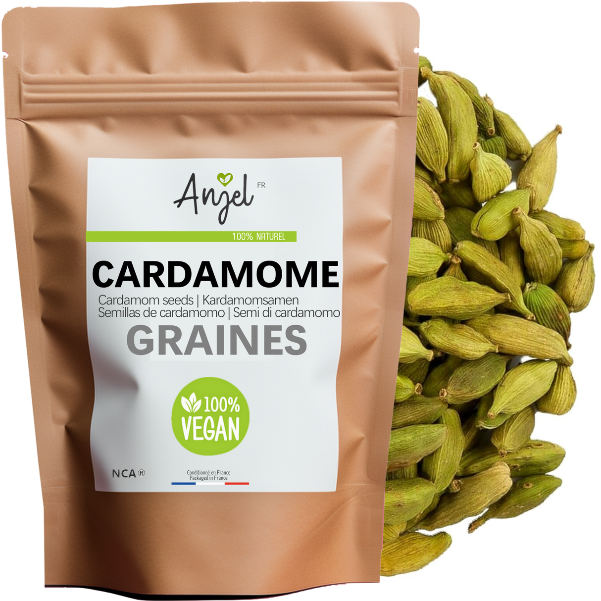 Cardamome verte entière