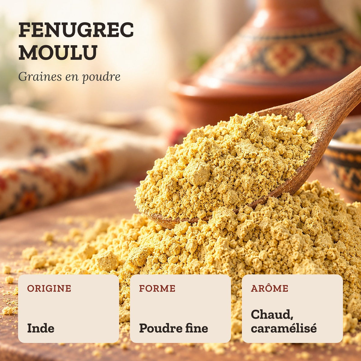 Fenugrec en poudre – ANJEL – visuel 2