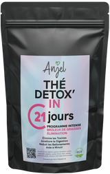 DETOX'IN Programme 21 Jours - Thé Minceur Détox Tisane Perte de Poids - Digestion Optimisée - Anti Ballonnements - Aide Naturelle Minceur 16 Ingrédients
