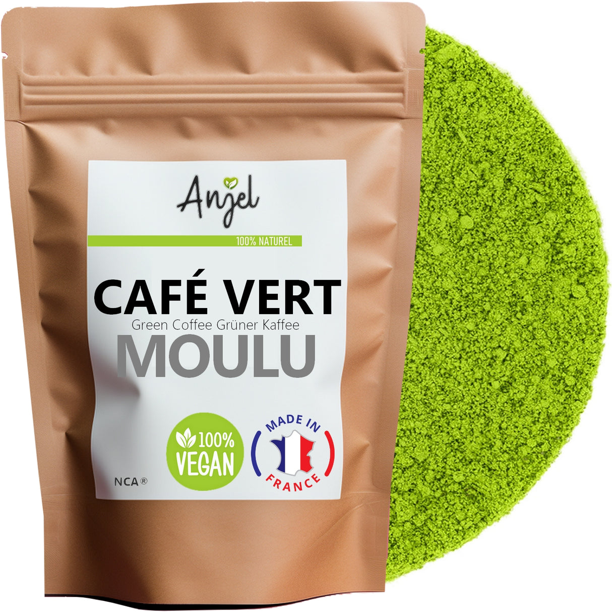 Café vert en poudre