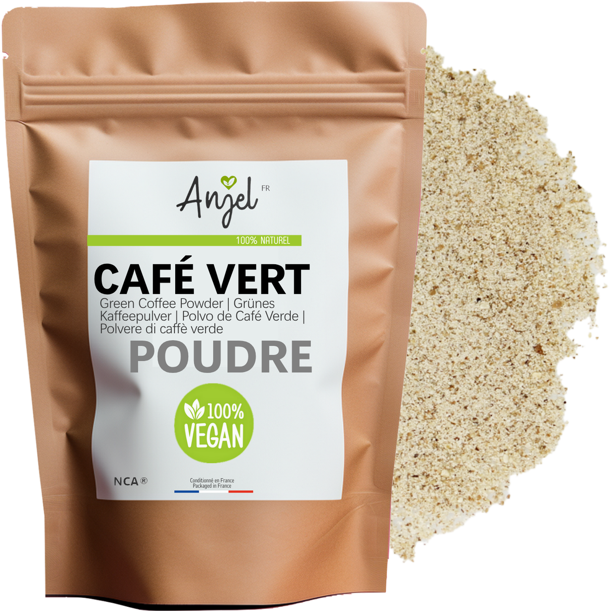 Café vert en poudre