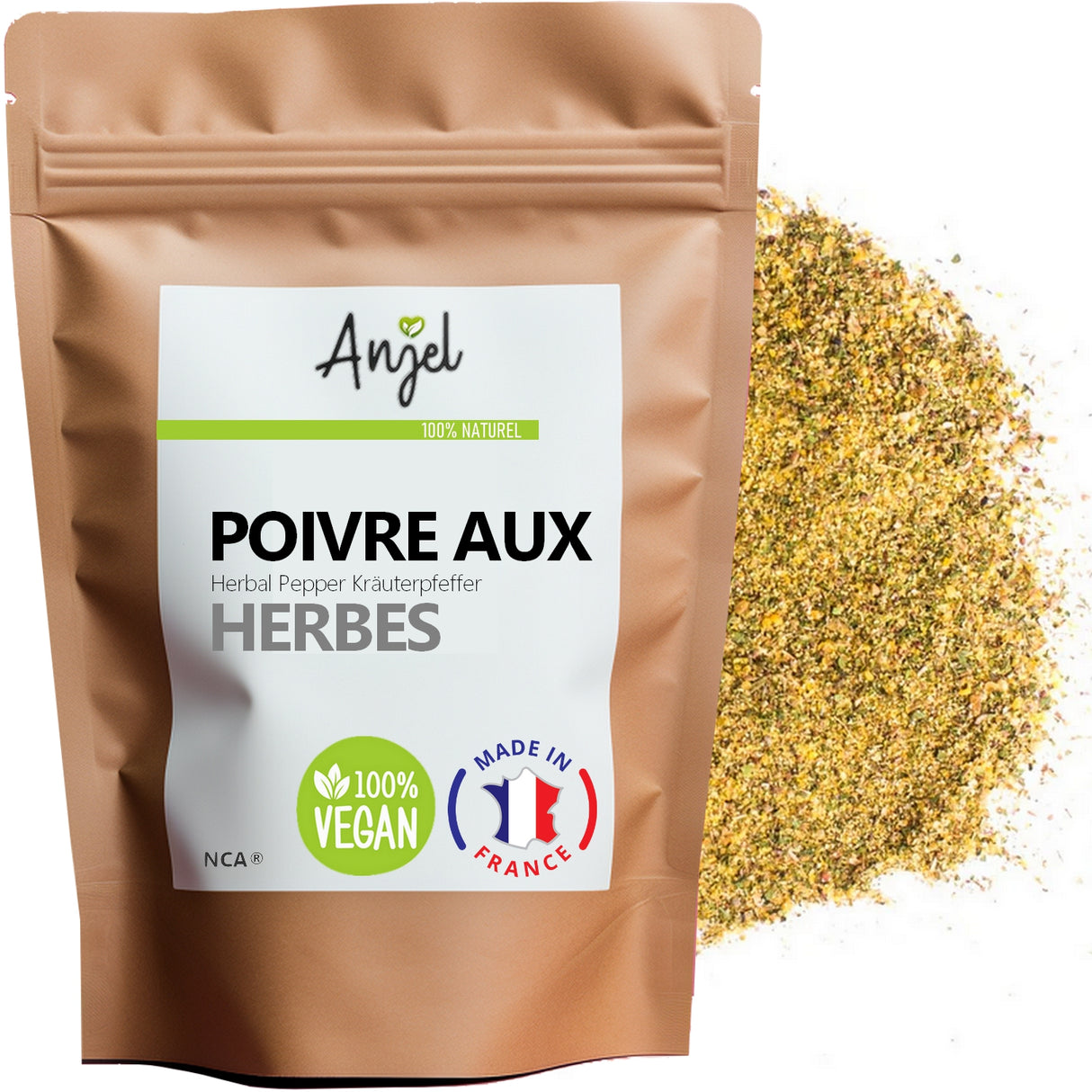 Assaisonnement poivre aux herbes